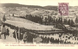 * T1/T2 Le Sport D'Hiver A Gérardmer, La Foiule Pendant Le Concours De Stauts A Skis / Winter Sport, Skiing In Gérardmer - Zonder Classificatie