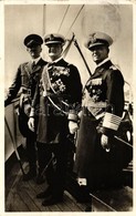 T2 1939 Staatsbesuch Des Ungarischen Reichsverwesers Horthy; Adolf Hitler, Horthy Miklós, Generaladmiral Erich Raeder - Ohne Zuordnung