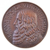 Blaskó János (1945-) DN 'Leonardo Da Vinci 1452-1519 - Pitt. E Scvltor-Fiorenza' Egyoldalas Br Plakett (825g/133mm) T:1- - Unclassified