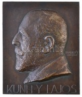 Edvi Illés György (1911-) 1935. 'Kunffy Lajos' öntött, Egyoldalas Br Plakett (322g/128x154mm) T:1-,2 / Hungary 1935. 'La - Non Classificati