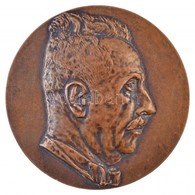 Ferenczy Béni (1890-1967) 1943. 'Entz Béla' Br Emlékérem (170,26g/70mm) T:2 / 
Hungary 1943. 'Béla Entz' Br Commemorativ - Unclassified