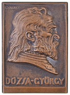 Solymári Valkó László (1909-1984) 1954. 'Dózsa György' Br Plakett (209g/66,5x90,5mm) T:2 / 
Hungary 1954. 'György Dózsa' - Non Classificati