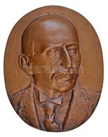 Vigh Ferenc (1881-1948) DN 'Férfi Mellkép' Egyoldalas, öntött Br Plakett, Szakirodalomban Nem Jegyzett (1085g/179x227mm) - Non Classificati