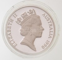 Ausztrália 1990. 10$ Ag 'Sárgabóbitás Kakadu' Piefort, Lezárt Kapszulában (40,76g/0.925/34mm) T:PP Kis Fo.
/ Australia 1 - Unclassified