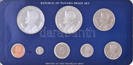 Panama 1983. 1c-5B Br, Cu-Ni, Ag (8xklf) Forgalmi Sor Dísztokban T:PP
/ Panama 1983. 1 Centesimo - 5 Balboas Br, Cu-Ni,  - Non Classificati