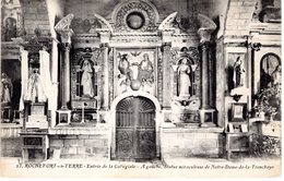 Cp 56_ROCHEFORT EN TERRE - Entrée De La Collégiale - à Gauche Statue Miraculeuse De Notre Dame De La Tronchaye - Rochefort En Terre