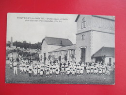 CPA 85  FONTENAY LE COMTE PATRONAGE ET SALLE DES OEUVRES PAROISSIALES ENFANTS - Fontenay Le Comte