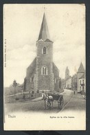 +++ CPA - THUIN - Eglise De La Ville Basse - Attelage - Nels - Cachet Relais 1902  // - Thuin