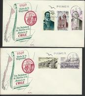 Spain. Scott # 1585-89 FDC. Spanish Explores. Joint Issue With Chile. 1969 - Gemeinschaftsausgaben