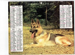 Lot 5 Grand Calendrier P.T.T. Facteur 1986-1992- 1980- 1986- 2001 - Chien Loup Berger Allemand Cheval Chat Shetland - Tamaño Grande : 1981-90