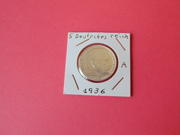 5 Reichmark 1936 A - 5 Reichsmark