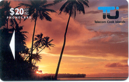 COOK Islands: COK-02. 01CID 20$ "Sunset In Rarotonga" Unused - Islas Cook