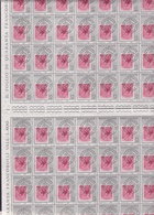 1959 Italia Repubblica GIORNATA DEL FRANCOBOLLO 80 Valori In Doppio Foglio Di 40 MNH** Double Sheet - Feuilles Complètes