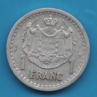 MONACO 1 FRANC 1943 - 1922-1949 Louis II.