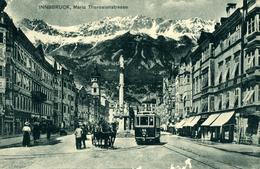 Autriche Oesterreich Austria INNSBRUCK Tyrol Maria Théresienstrasse Alpe Alpen Neige Schnee Tramway - Innsbruck