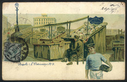 17 ARTIST SIGNED POSTCARDS: Oysters Street Sellers - Napoli, S. Pestsfan, Used In 1913, - Autres & Non Classés