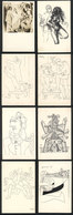 19 ARTIST SIGNED POSTCARDS: PICASSO Pablo: 8 PCs Edited By The Museum Of Modern Art Of - Other & Unclassified