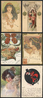 22 ARTIST SIGNED POSTCARDS: 15 Old Used PCs, Nice Artistic Motifs, VF Quality - Other & Unclassified