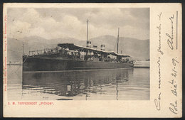 29 GERMANY: Torpedo Boat "Python", Fot. Alois Beer, Ed. Schrinner, Used In 1909, The Sta - Sonstige & Ohne Zuordnung