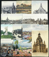 42 GERMANY: DRESDEN: 11 Old Postcards With Nice Views, All Unused And Of VF Quality, Low - Other & Unclassified