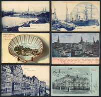 43 GERMANY: HAMBURG: 17 Old PCs, Most With Excellent Views, Good Editors, VF General Qua - Other & Unclassified