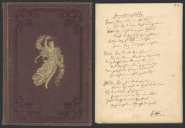 49 GERMANY: Circa 1860/80s, Notebook With Handwritten Poems Or Texts, Some Dated, Very I - 1801-1900