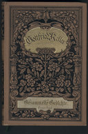 70 GERMANY: GOTTFRIED KELLER: "Gesammelte Gedichte", Volume 1, Ed.Cotta (1902, Stuttgart - Livres Anciens