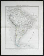 75 SOUTH AMERICA: Old French Map Of South America, Large Size (43 X 34 Cm), VF - Other & Unclassified