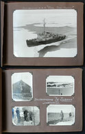 77 ANTARCTICA: Photo Album Of The Argentina Antarctic Campaign Of 1956/57, With Autograp - Autres & Non Classés