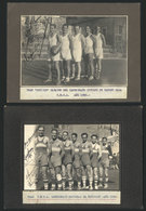 82 ARGENTINA: BASKETBALL: 2 Photos Of Teams And Players, Year 1929 And 1930, Size 23 X 1 - Autres & Non Classés