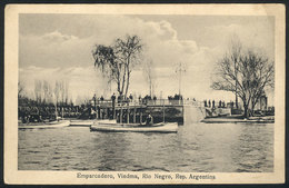 90 ARGENTINA: VIEDMA: Boat Pier, Fot.La Valle, VF Quality! - Argentinië