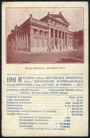 93 ARGENTINA: BUENOS AIRES: Primary School "Presidente Roca", PC Prepared For The 1911 T - Argentina