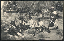 121 ARGENTINA: Gauchos Drinking Mate, Guitar, Ed. Carmelo Ibarra, Dated 1910, VF Quality - Argentinië