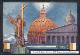 145 ARGENTINA: Souvenir PC Of The Intl. Eucharistic Congress, Excellent Quality - Argentina