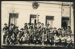 148 ARGENTINA: Group Of Boy Scouts, Compañía Mariano Moreno, Old Real Photo PC, VF - Argentina