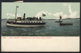 171 ARGENTINA: Steamer Sailing The Nahuel Huapi Lake, Ed. Pedrocchi, Series "the Argentin - Argentina