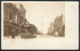 192 ARGENTINA: BUENOS AIRES: Old Real Photo PC With View Of A Tramway, Unused, VF Quality - Argentinien