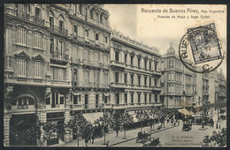 202 ARGENTINA: BUENOS AIRES: Mayo Avenue And Buen Orden Street, Ed. Rosauer, Used In 1904 - Argentina