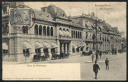 205 ARGENTINA: BUENOS AIRES: House Of Government, Carriages, Ed. Rosauer, Used In 1904, V - Argentina