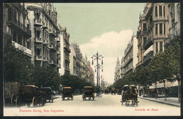 210 ARGENTINA: BUENOS AIRES: Carriages On Mayo Avenue, Ed. Rosauer, Unused, VF Quality - Argentinien