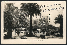 213 ARGENTINA: BUENOS AIRES: Alem Avenue, Ed. Bourquin, Sent To Italy In 1931, VF Quality - Argentine