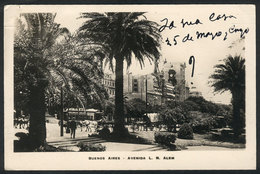 213 ARGENTINA: BUENOS AIRES: Alem Avenue, Ed. Bourquin, Sent To Italy In 1931, VF Quality - Argentinien