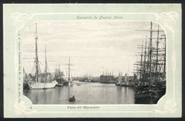 235 ARGENTINA: BUENOS AIRES: Riachuelo, Ships, Boats, Ed. Weiss, Unused And VF - Argentina