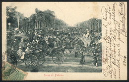 241 ARGENTINA: BUENOS AIRES: Palermo Street Full Of Carriages, Ed. Peuser, Used In 1904, - Argentina