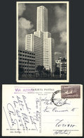 253 ARGENTINA: BUENOS AIRES: Atlas Building, Ed. Schumacher, Sent To Italy In 1945, VF Qu - Argentina