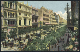 261 ARGENTINA: BUENOS AIRES: Mayo Avenue, Colorful PC Ed.Salvatore Liguori, VF Quality! - Argentine