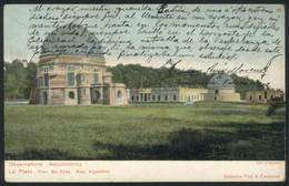 269 ARGENTINA: LA PLATA: Observatory, Ed. Pita & Catalano, Used In 1906, VF Quality! - Argentina