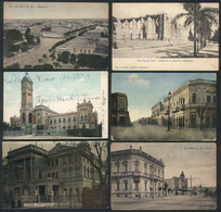 283 ARGENTINA: LA PLATA: 6 Old Postcards With Good Views Of The City, Fine To VF Quality, - Argentina