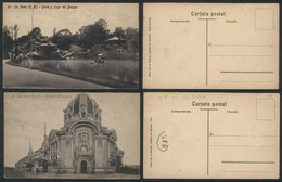 285 ARGENTINA: LA PLATA: 6 Old Postcards With Good Views Of The City, Ed. Vda. De Benefor - Argentine