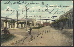 293 ARGENTINA: TRES ARROYOS: Boulevard Moreno, Used In 1910, Very Handsome, Good Quality! - Argentine